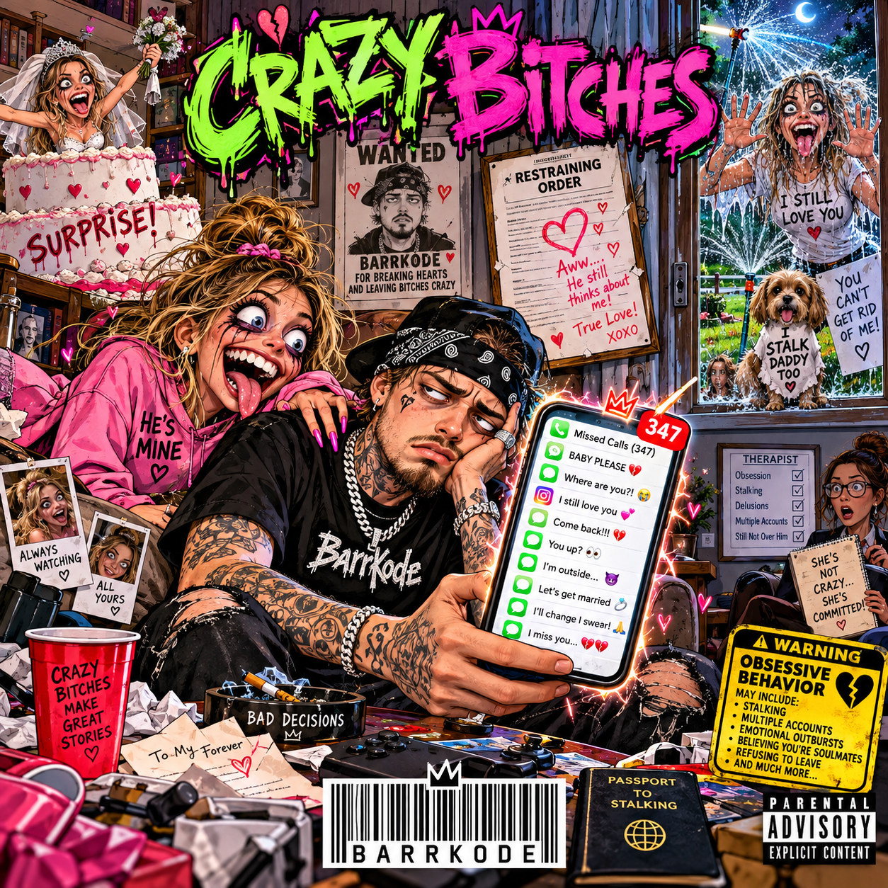 Crazy Bitches by BarrKode cover artwork